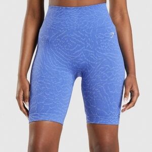 Gymshark Adapt Animal Bike Shorts - Court Blue, size Small